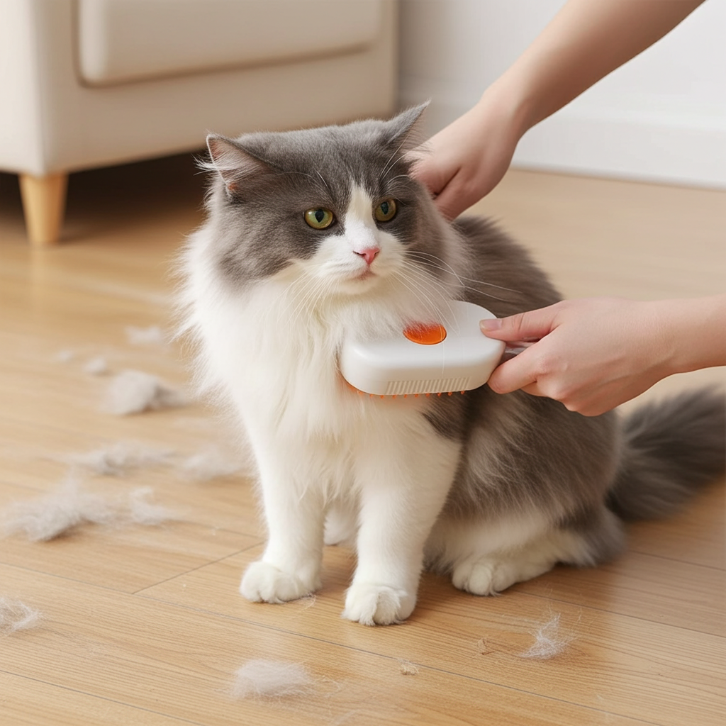 Steam Brush Cat Brush Cats Vaporizer Pet Hair Brush Remover Pets