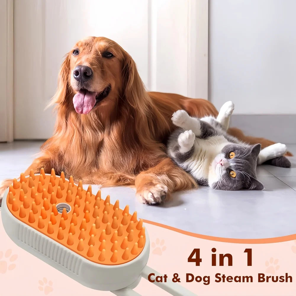 Steam Brush Cat Brush Cats Vaporizer Pet Hair Brush Remover Pets